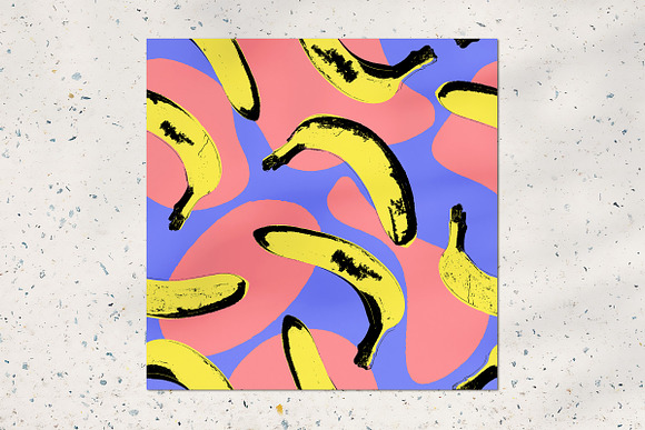 Abstract banana seamless background in Patterns - product preview 1