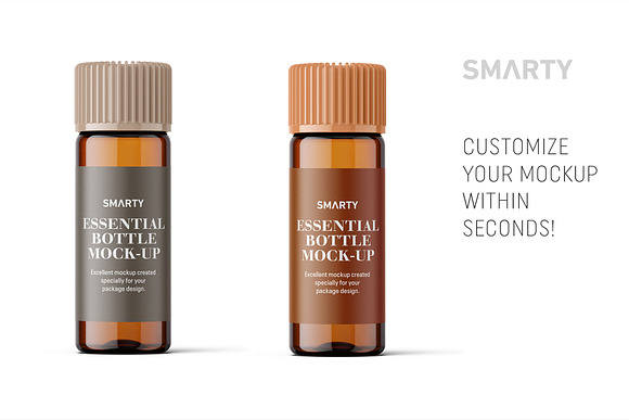 Essential oil bottle mockup 5ml in Product Mockups - product preview 2