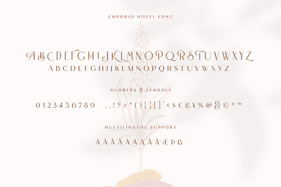 Emporio Hotel Font in Sans-Serif Fonts - product preview 5