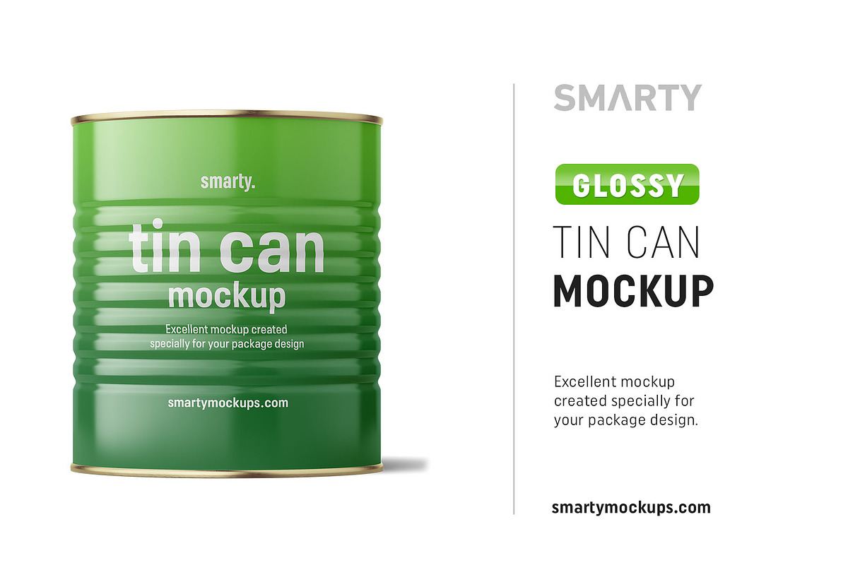 Tin can mockup 3100ml in Product Mockups - product preview 8