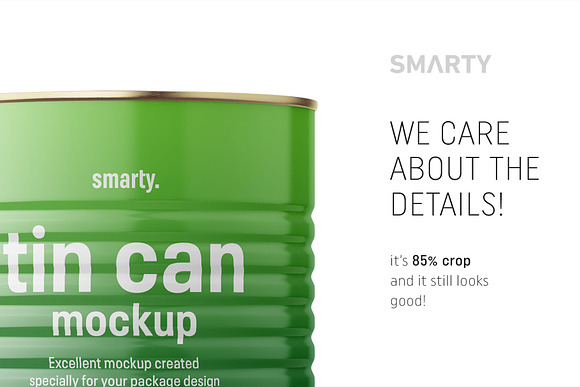 Tin can mockup 3100ml in Product Mockups - product preview 3