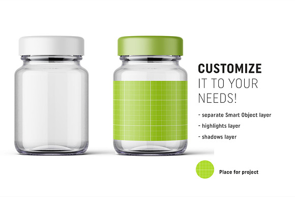 Pharmacy bottle mockup 60ml in Product Mockups - product preview 1