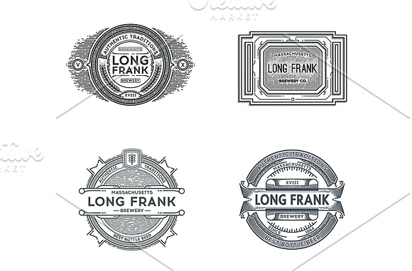 beer logo templates bundle. in Logo Templates - product preview 1