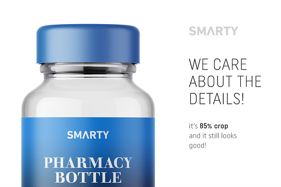Pharmacy bottle mockup 100ml in Product Mockups - product preview 3