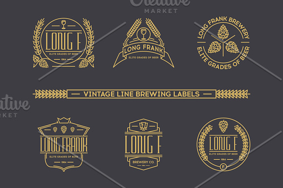 beer logo templates bundle. in Logo Templates - product preview 2