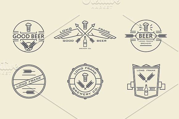 beer logo templates bundle. in Logo Templates - product preview 3