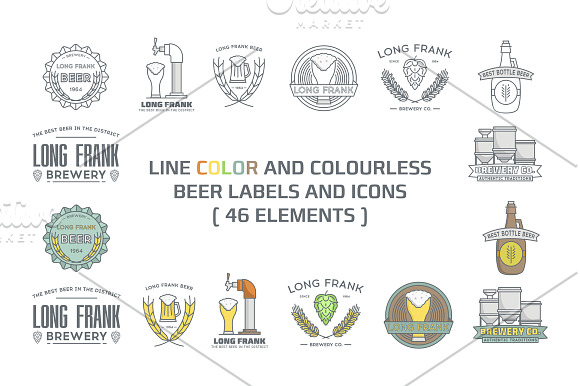 beer logo templates bundle. in Logo Templates - product preview 4