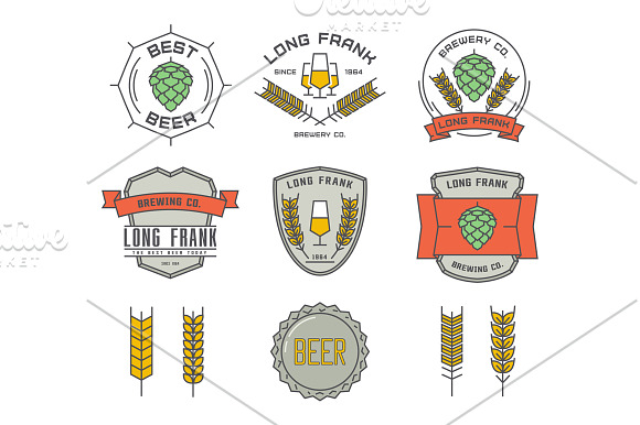 beer logo templates bundle. in Logo Templates - product preview 5