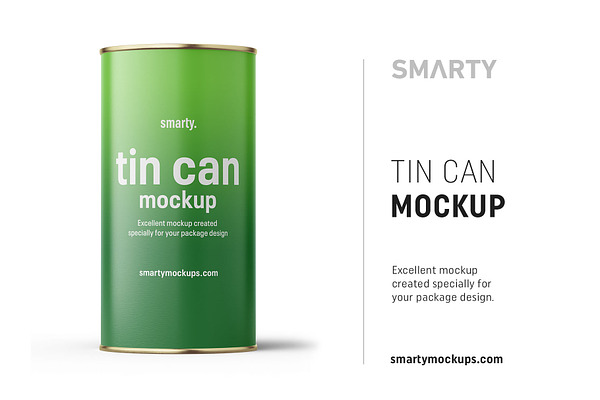 Tin can mockup 840ml