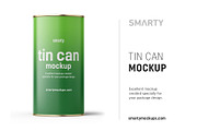 Tin can mockup 840ml