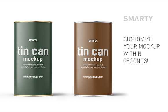 Tin can mockup 840ml in Product Mockups - product preview 2