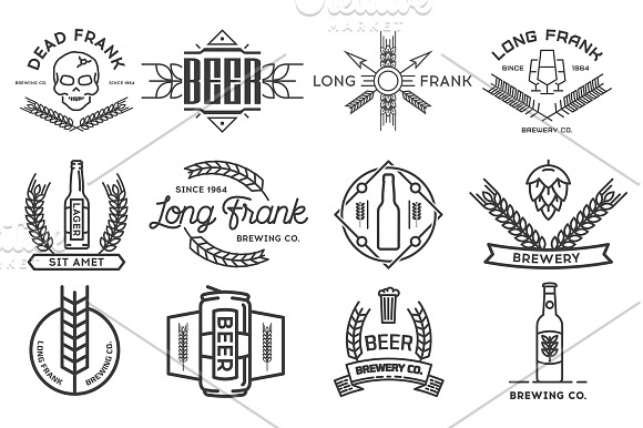 beer logo templates bundle. in Logo Templates - product preview 6