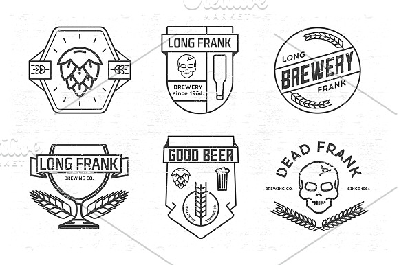 beer logo templates bundle. in Logo Templates - product preview 7