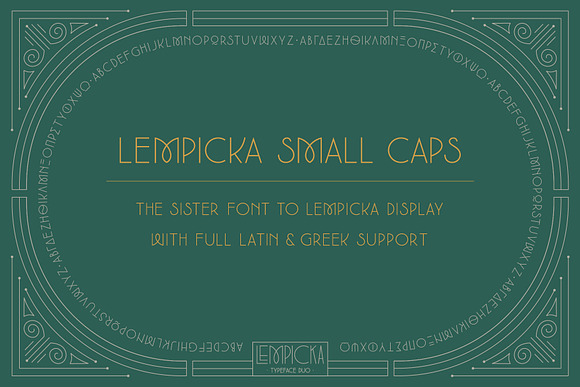 Lempicka Font Duo & Vector Ornaments in Display Fonts - product preview 5