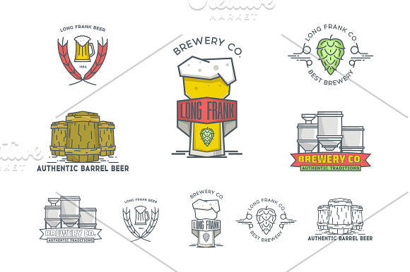 beer logo templates bundle. in Logo Templates - product preview 10