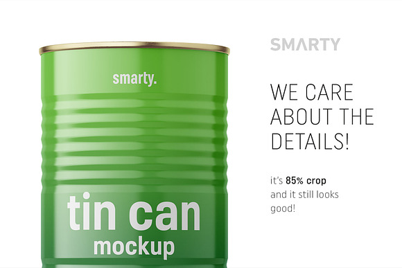 Tin can mockup 840ml in Product Mockups - product preview 3