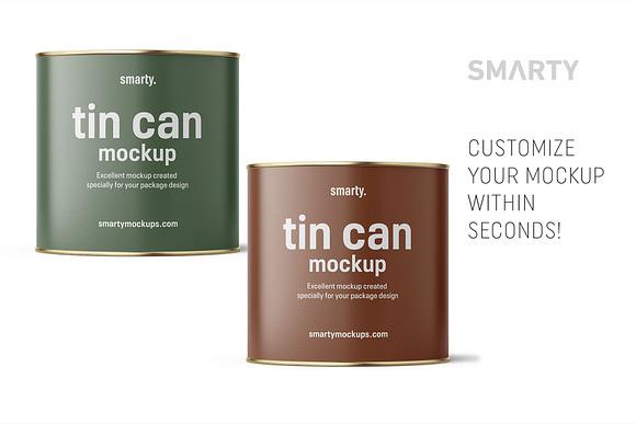 Tin can mockup 2650 ml in Product Mockups - product preview 2