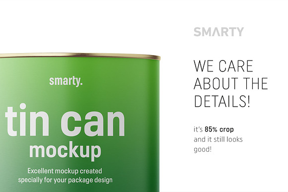 Tin can mockup 2650 ml in Product Mockups - product preview 3