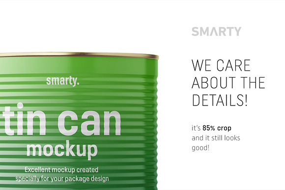Tin can mockup 2650ml in Product Mockups - product preview 3