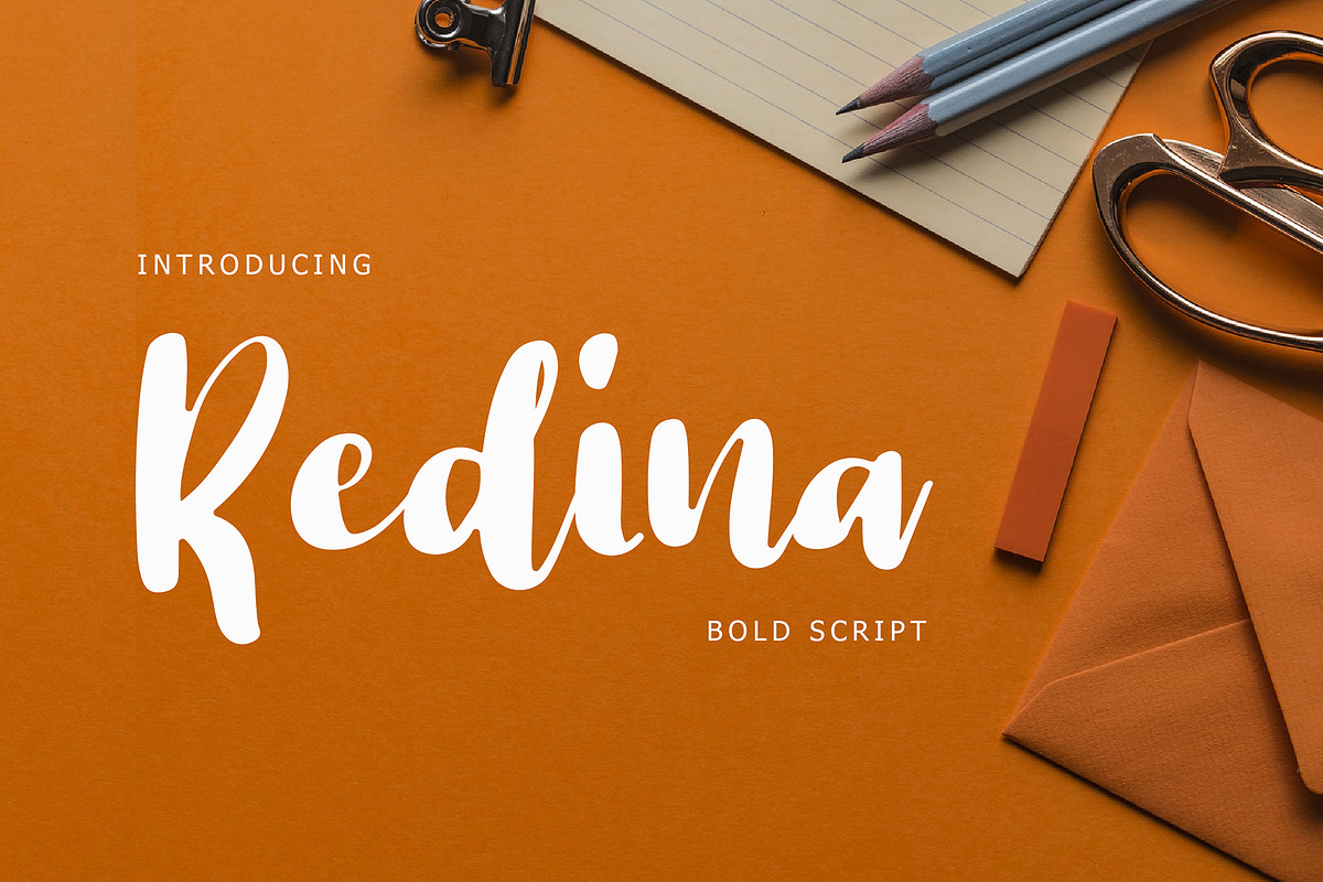 Redina Bold Script Font in Script Fonts - product preview 8