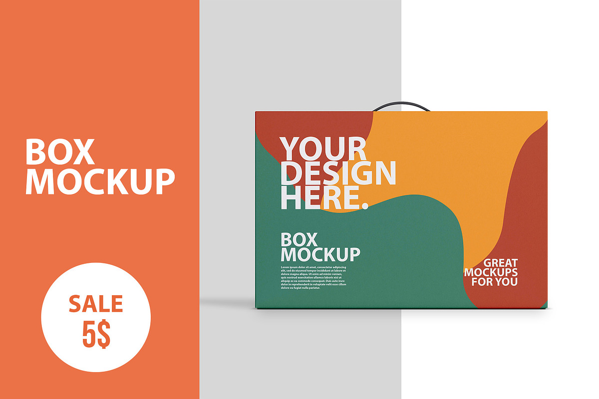 Box With Handle PSD Mockup in Product Mockups - product preview 8