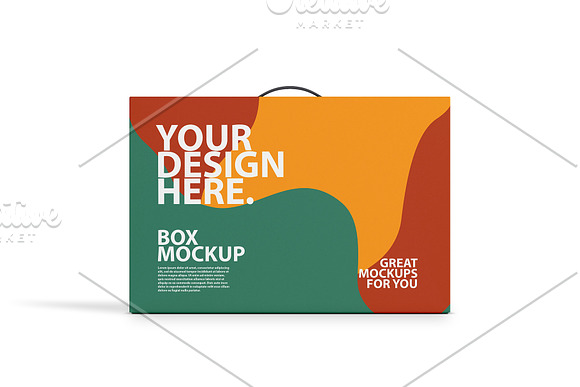 Box With Handle PSD Mockup in Product Mockups - product preview 1
