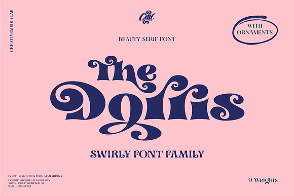 Dorris - Swirly font family in Display Fonts - product preview 11