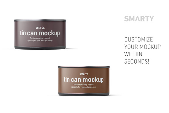 Tin can mockup 95g in Product Mockups - product preview 2