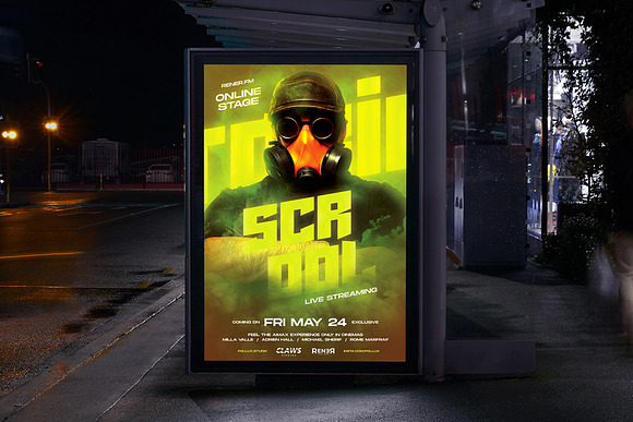 TOXIC Poster / Flyer Pack in Flyer Templates - product preview 4