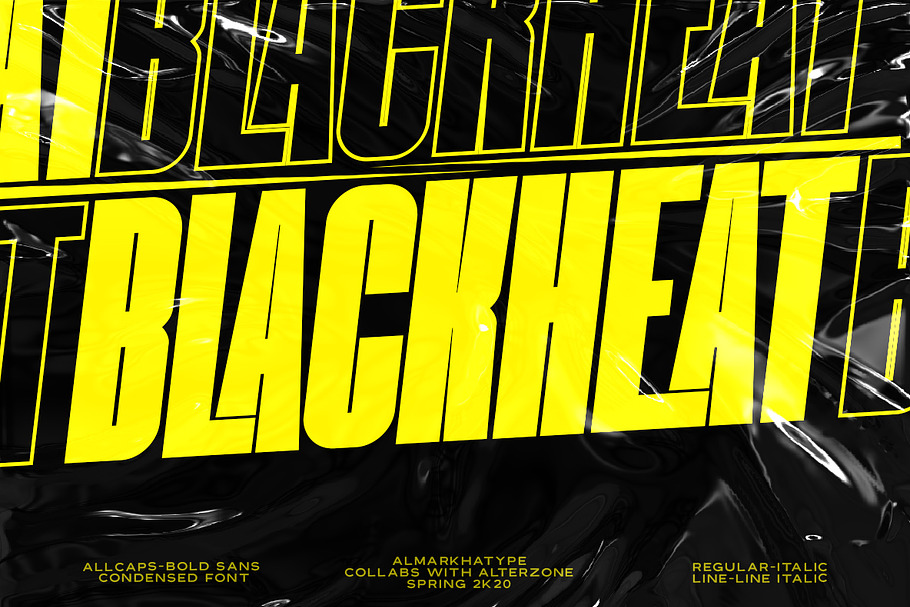 Blackheat - Bold Sans Condensed in Display Fonts - product preview 8