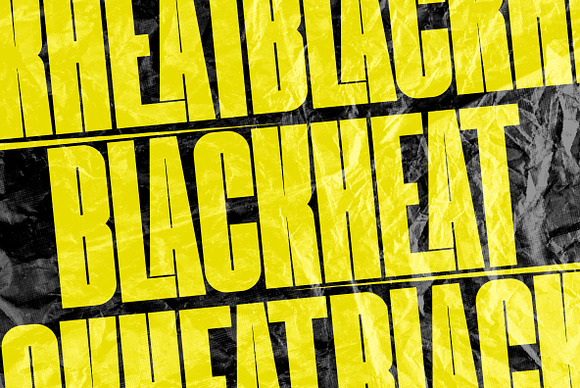 Blackheat - Bold Sans Condensed in Display Fonts - product preview 10
