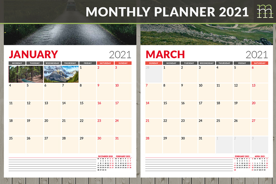 Monthly Planner 2021 (MP017-21-2)