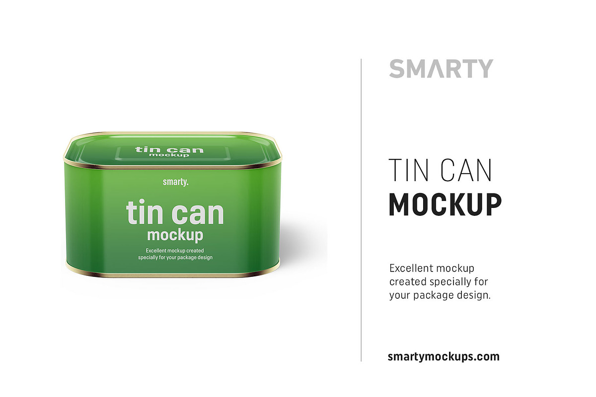 Tin can mockup 630g in Product Mockups - product preview 8