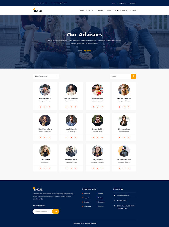 ISKUL - Educational Website Template in HTML/CSS Themes - product preview 1