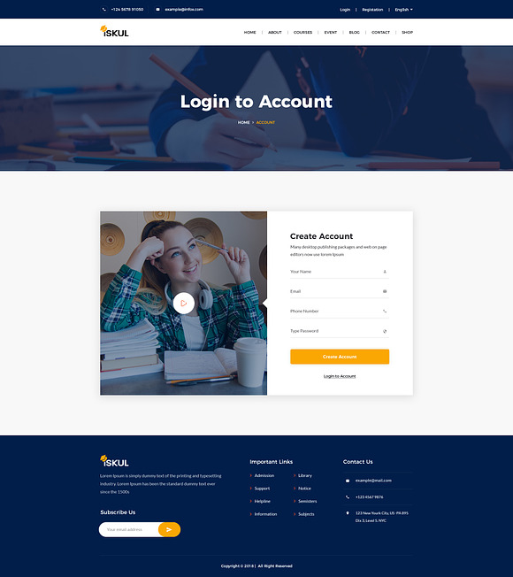 ISKUL - Educational Website Template in HTML/CSS Themes - product preview 4