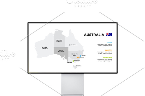 Map Infographics for Presentation in Presentation Templates - product preview 6