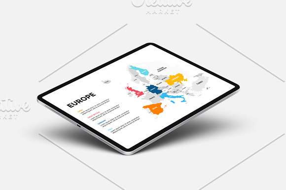 Map Infographics for Presentation in Presentation Templates - product preview 7