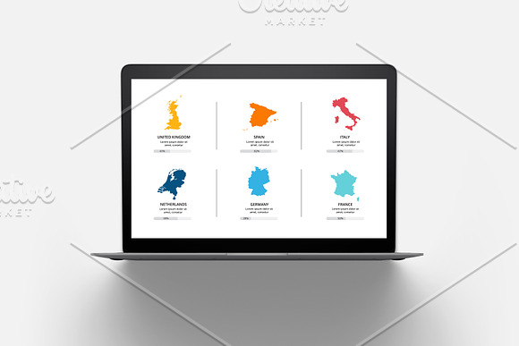 Map Infographics for Presentation in Presentation Templates - product preview 8
