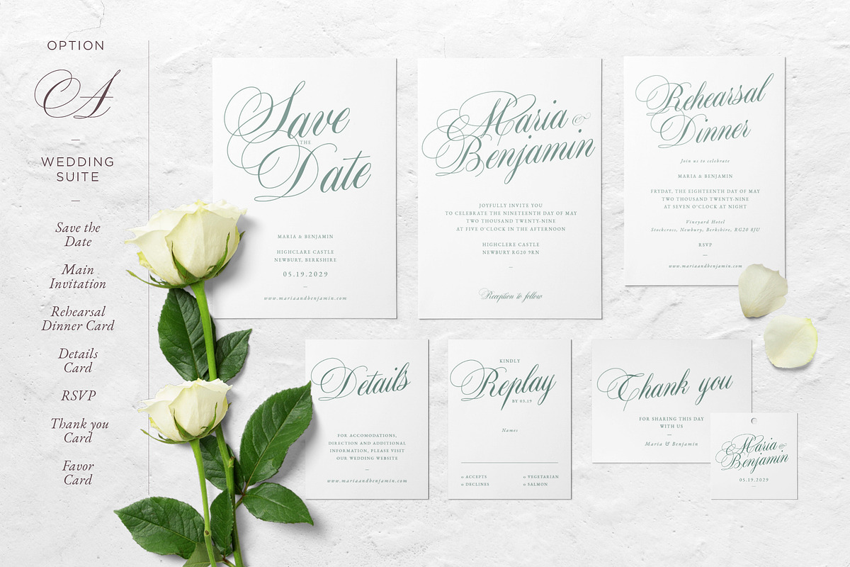 Old England Wedding Suite Collection in Wedding Templates - product preview 8