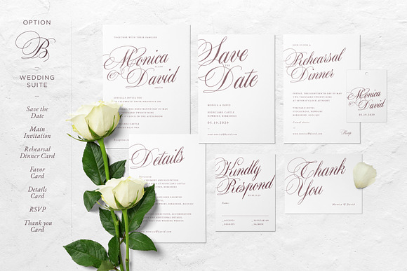Old England Wedding Suite Collection in Wedding Templates - product preview 4