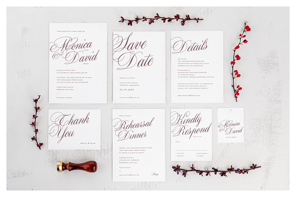 Old England Wedding Suite Collection in Wedding Templates - product preview 23