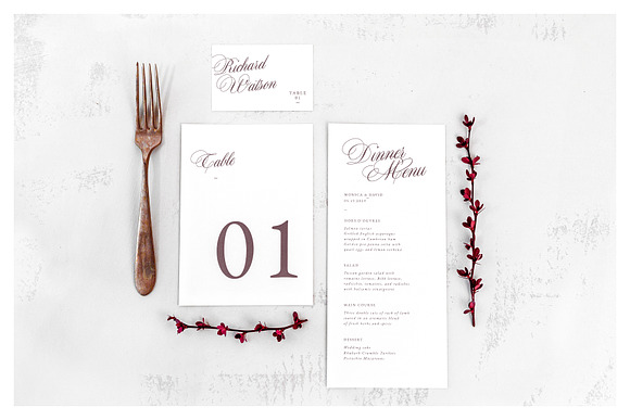 Old England Wedding Suite Collection in Wedding Templates - product preview 25