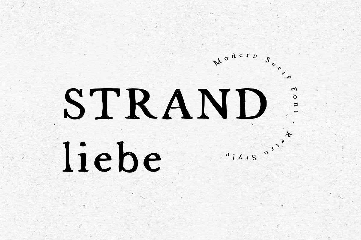FONT / STRANDLIEBE in Serif Fonts - product preview 8