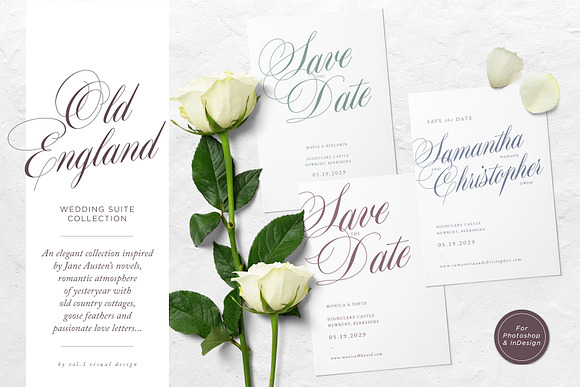 Old England Wedding Suite Collection in Wedding Templates - product preview 29
