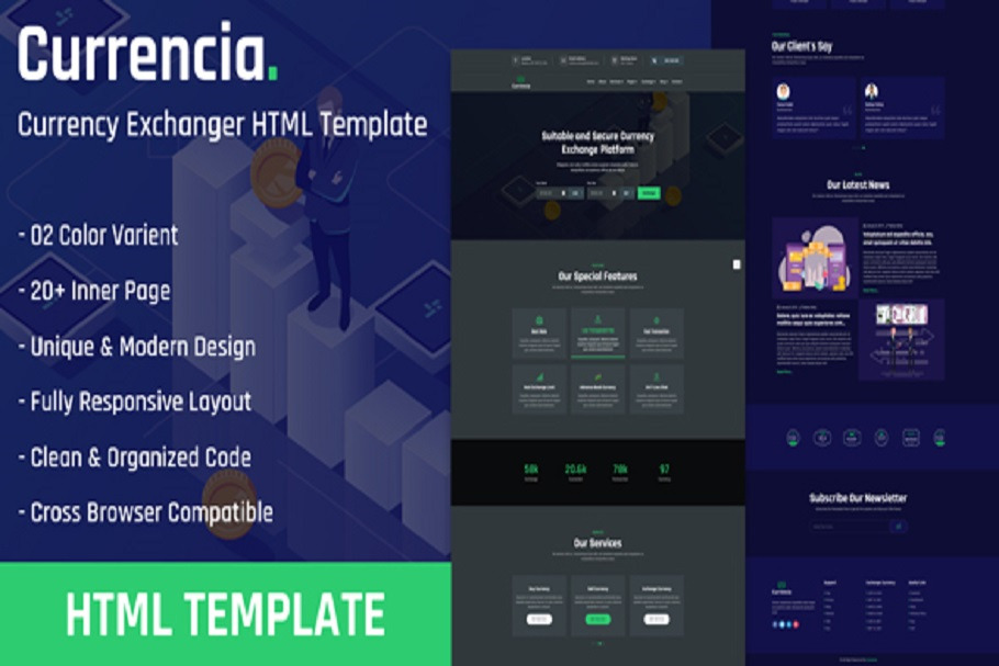 Currency Exchanger HTML Template