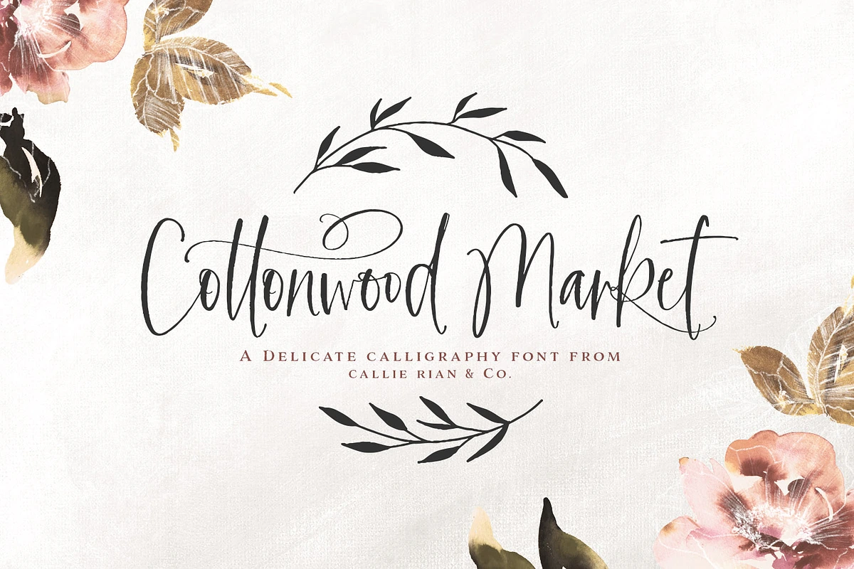 NEW! | Cottonwood Market Typeface in Script Fonts - product preview 8