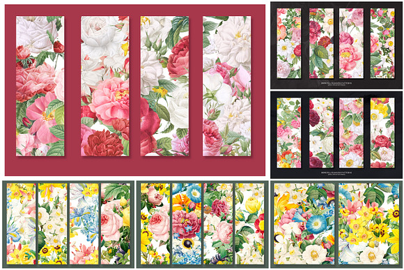 Flower Seamless Pattern Bundle in Patterns - product preview 12