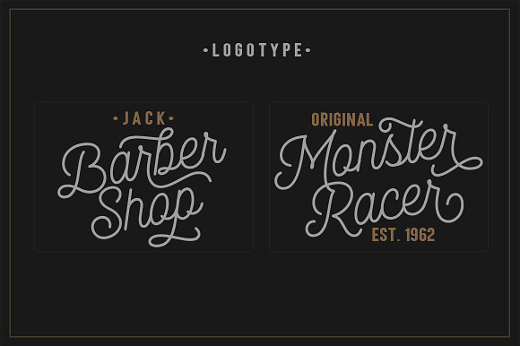 Monotage in Script Fonts - product preview 2