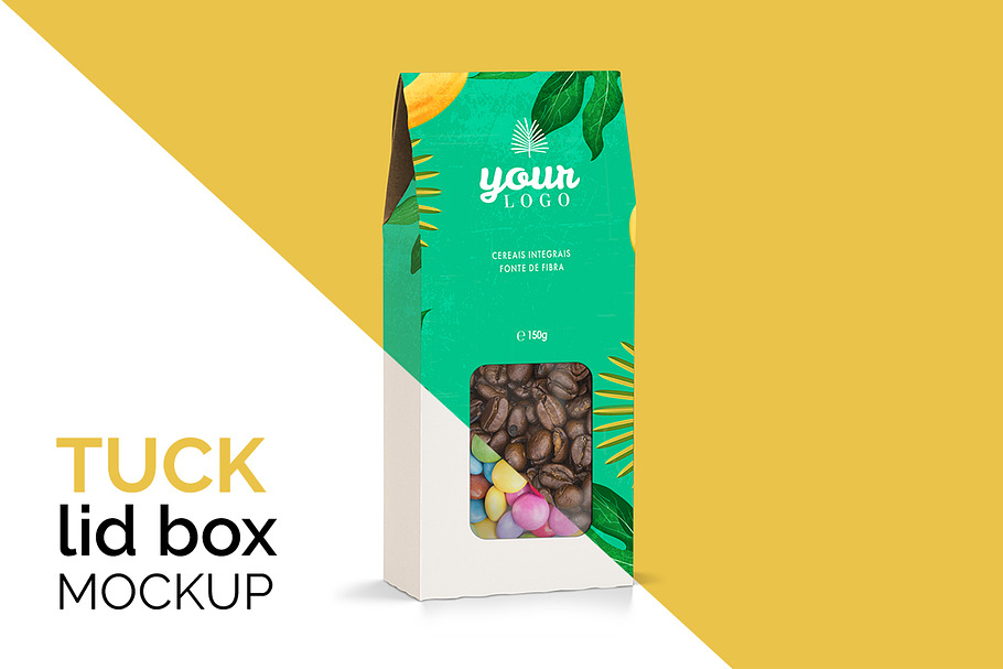 Tuck Lid Box Mockup in Product Mockups - product preview 8