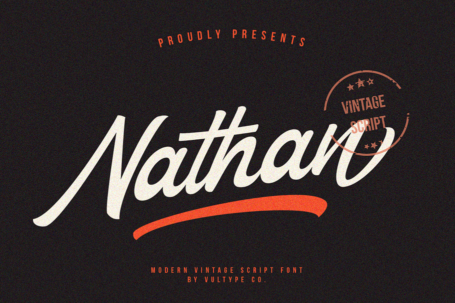 Nathan - Vintage Script in Script Fonts - product preview 8